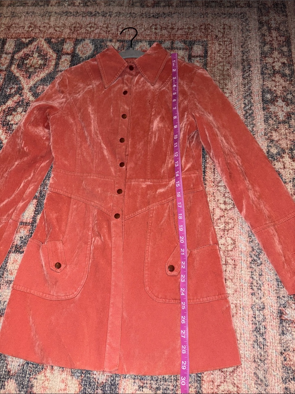 Women's Snap-Front Coat size XS - Picture 3 of 8